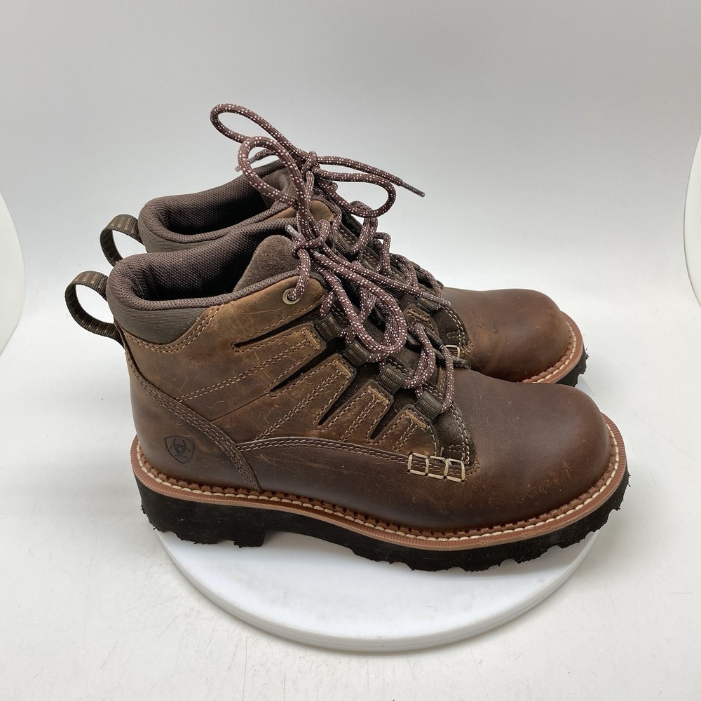 Ariat Boots Womens 8 C Canyon II Brown Leather Hiking Ankle Outdoor 10025016